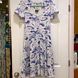 Modcloth Steady Ocean Themed Dress XL